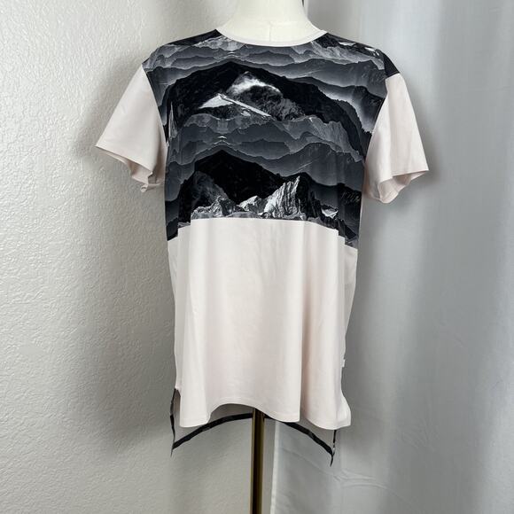 Lululemon Top Womens 10 Misty Mountain Snapshot Tee Loose Fit Athletic Comfy - Picture 1 of 12